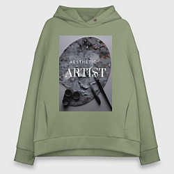 Женское худи оверсайз Художник палитра aesthetic