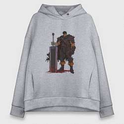 Женское худи оверсайз Гатс с мечом Убийца Драконов