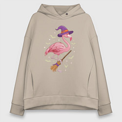 Женское худи оверсайз Фламинго хэллоуин