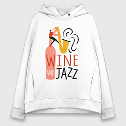 Женское худи оверсайз Винишко и джаз