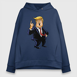 Женское худи оверсайз Злой Трамп
