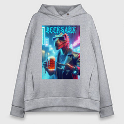 Женское худи оверсайз Cyber cool dude Dino - ai art fantasy