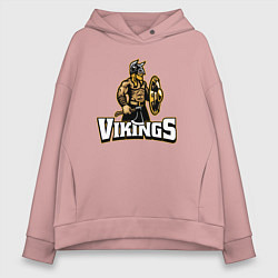 Женское худи оверсайз Vikings team