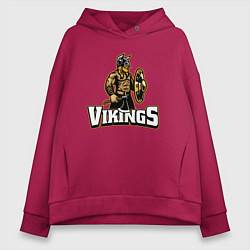 Женское худи оверсайз Vikings team