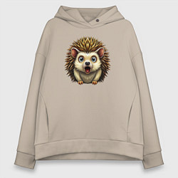 Женское худи оверсайз Крик ежика