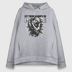 Женское худи оверсайз Монохромная графика