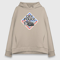 Женское худи оверсайз Городская полиция