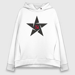 Женское худи оверсайз Black star USSR