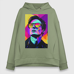 Женское худи оверсайз Портрет Дурова pop art