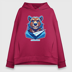 Женское худи оверсайз Медведь FREEDUROV