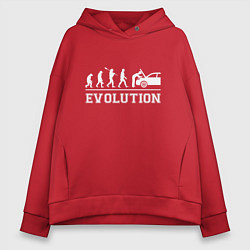 Женское худи оверсайз Эволюция механика