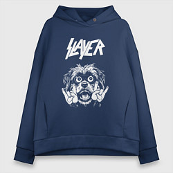 Женское худи оверсайз Slayer rock dog