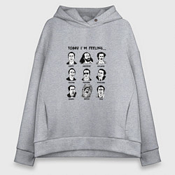 Женское худи оверсайз Today Im feeling