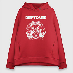 Женское худи оверсайз Deftones rock dog
