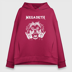 Женское худи оверсайз Megadeth rock dog