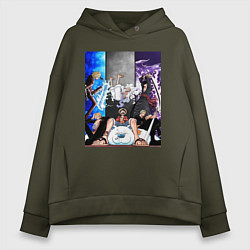 Женское худи оверсайз Ван Пис Луффи Монки