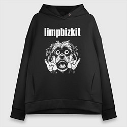 Женское худи оверсайз Limp Bizkit rock dog