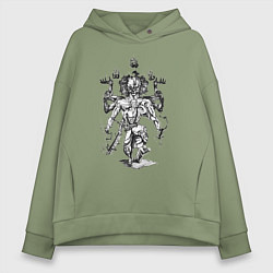 Женское худи оверсайз Ван-Пис Зоро Ророноа ашура