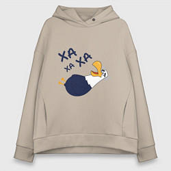 Женское худи оверсайз Смеющийся орел