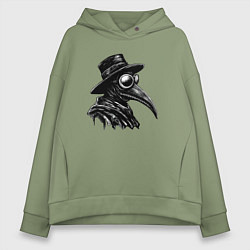 Женское худи оверсайз Plague doctor