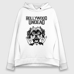 Женское худи оверсайз Hollywood Undead - rock dog