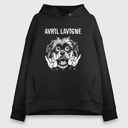 Женское худи оверсайз Avril Lavigne rock dog