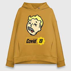 Женское худи оверсайз Vault boy - covid 19