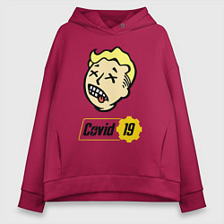 Женское худи оверсайз Vault boy - covid 19