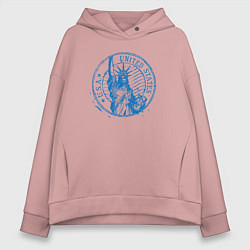 Женское худи оверсайз США - статуя свободы