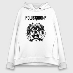 Женское худи оверсайз Powerwolf - rock dog