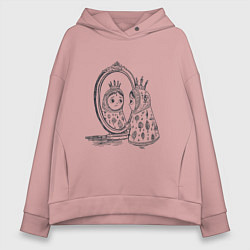 Женское худи оверсайз Принцесса в раздумьях