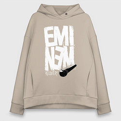 Женское худи оверсайз Eminem - microphone
