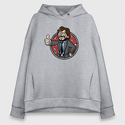 Женское худи оверсайз Крутой профессор