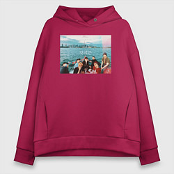 Женское худи оверсайз Got7 на фоне сеула