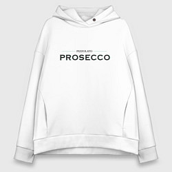 Толстовка оверсайз женская Prosecco mood original, цвет: белый