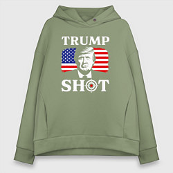 Женское худи оверсайз Trump shot