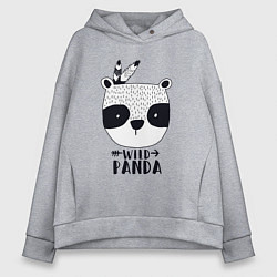 Женское худи оверсайз Wild panda