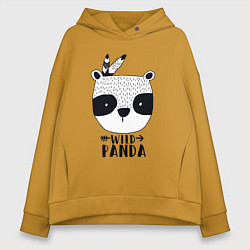 Женское худи оверсайз Wild panda