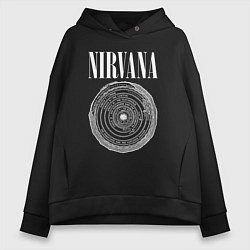 Женское худи оверсайз Nirvana circle