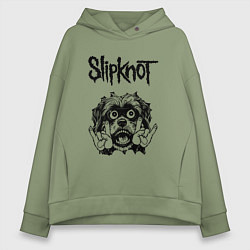 Женское худи оверсайз Slipknot - rock dog