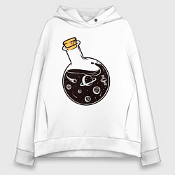 Женское худи оверсайз Space in a bottle