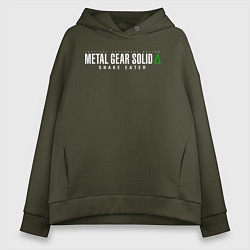 Женское худи оверсайз Metal gear solid 3 Snake eater logo