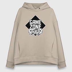 Толстовка оверсайз женская Game zone, цвет: миндальный