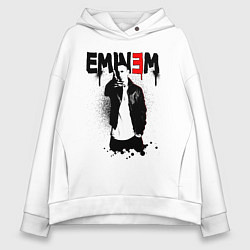 Толстовка оверсайз женская Eminem finger, цвет: белый