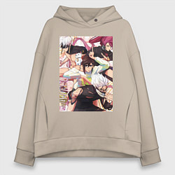 Женское худи оверсайз Дандадан: Момо Аясэ