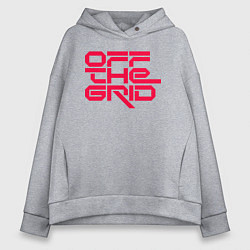 Женское худи оверсайз Off the grid logo