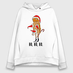 Женское худи оверсайз Новогодняя жаба