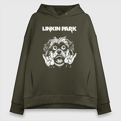 Женское худи оверсайз Linkin Park rock dog