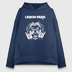 Женское худи оверсайз Linkin Park rock dog