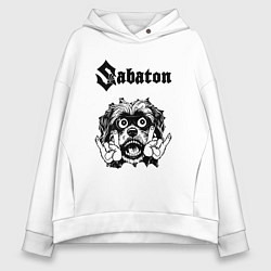 Женское худи оверсайз Sabaton - rock dog